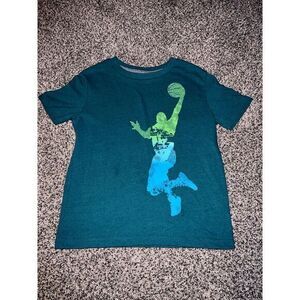 Old Navy Boys basketball short sleeve shirt size‎ 6/7
